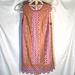 Kate Spade Dresses | Kate Spade Pink And Orange Ladder Lace Sleeveless Mini Dress Size 4 | Color: Orange/Pink | Size: 4