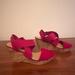American Eagle Outfitters Shoes | American Eagle Red Wedge Sandals | Color: Red | Size: 7.5