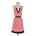 Mud Pie Casual Dress: Red Print Dresses - New - Women's Size Small