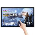 TouchWo 32 inch Interactive Touchscreen Monitor, Android 11.0 Smart Board, RK3568 RAM 2G & ROM 16G, 16:9 FHD 1080P Electronic Whiteboard, All-in-One PC for Industrial, Office and Classroom
