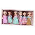 FAVOMOTO 12 Pcs Doll Dress up Toys Action Figures Dolls Dancing Girl Doll Joint Dolls Doll Costume Toys Plastic Dolls Girls Fairy Doll Toys Birthday Gift Doll China Doll Baby Princess Pvc