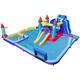 Maxmass Inflatable Bounce House, Kids Bouncy Castle with Dual Slides, Climbing Wall, Jumping Area, Splash Pool, Water Gun, Basketball/Volleyball/Soccer Game, Bouncer Playhouse for Kids