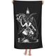 SHYHXQH Microfiber Beach Towel for adult,Satanic Demon,Outdoors Pool Beach Towels,Super Absorbent Quick Dry Pool Towel Cotton Soft Beach Towel 32x52 inch