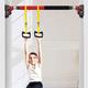 Pull-Up Bars Portable Door Chin Up Bar No Screws Installation Fitness Horizontal Bar, Sandbag Ring Resistance Belt Suspension Equipment, 72-180CM (Pullup bar+ring 7292cm)