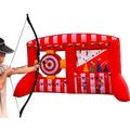 Vinfgoes Inflatable Dart + Inflatable Archery Range Floating Ball Shooting Archery Target 2 in 1 Interactive Sport Games with Air Blower, for Parties, Lawn Games,Team Events