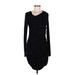 Bailey 44 Casual Dress - Sweater Dress: Black Marled Dresses - New - Women's Size Medium