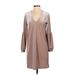 Madewell Casual Dress - Shift: Tan Solid Dresses - Women's Size X-Small