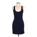 Silence and Noise Cocktail Dress - Mini: Blue Solid Dresses - Women's Size Large