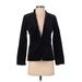 J.Crew Factory Store Blazer Jacket: Short Black Print Jackets & Outerwear - Women's Size 0