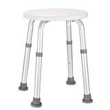 MaxKare Round Bath Shower Stool Adjustable Height Aluminium Shower Chair for Compact Bathing Showers & Tub | 12.6 W x 13 D in | Wayfair DH03794L