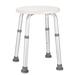 MaxKare Round Bath Shower Stool Adjustable Height Aluminium Shower Chair for Compact Bathing Showers & Tub | 12.6 W x 13 D in | Wayfair DH03794L