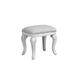 Royal Classics Cambria Hills Solid Wood Vanity Stool Wood/Upholstered/Cotton in Brown/Gray | 19.02 W x 13.23 D in | Wayfair B7723-092