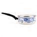 STP-Goods Blue Toile de Jouy Enamel Saucepan 1.45-qt w/ Liter Scale Enameled Cast Iron/Aluminum/Cast Iron in Black/Blue/Gray | Wayfair 231510