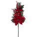 The Holiday Aisle® Poinsettia Stem Polyester in Red | 28 H x 12 W x 28 D in | Wayfair A537DC70A07D46FAACF133BFCFE15B5E