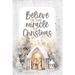 The Holiday Aisle® Believe In The Miracle Christmas Wood Plaque w/ Easel & Hook Wall Tabletop Art - 4"s x 6" | 6 H x 4 W x 0.5 D in | Wayfair