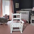 Highland Dunes Children's Rocking Chair Indoor or Outdoor Suitable for Wood/Solid Wood in White | 23.52 H x 16.43 W x 19.37 D in | Wayfair