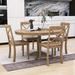 Breakwater Bay Jaosinho 5-Piece Dining Table Set, Wooden Kitchen Table & Dining Chairs for Living Room Wood in Brown | 30.4 H in | Wayfair
