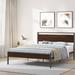 17 Stories Valta Platform Bed Wood & Metal/Metal in Brown | 40.1 H x 61.6 W x 83.1 D in | Wayfair 4830EC70F6E04F3EAF8AAE3814FFDB46