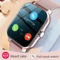 Montre intelligente pour hommes et femmes téléphone Android IOS écran tactile complet cadran