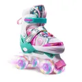 Chaussures de patinage à roulettes réglables pour enfants patins à roulettes à double rangée
