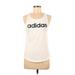 Adidas Active Tank Top: White Activewear - Women's Size X-Small