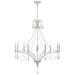 French Parlor 38" Wide 9-Light Chandelier - Vintage White