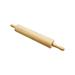 Thunder Group WDRNP015 15" Rolling Pin w/ 3 1/4" Barrel, Wood, Rubber Wood, Ball Bearing Roller, Beige