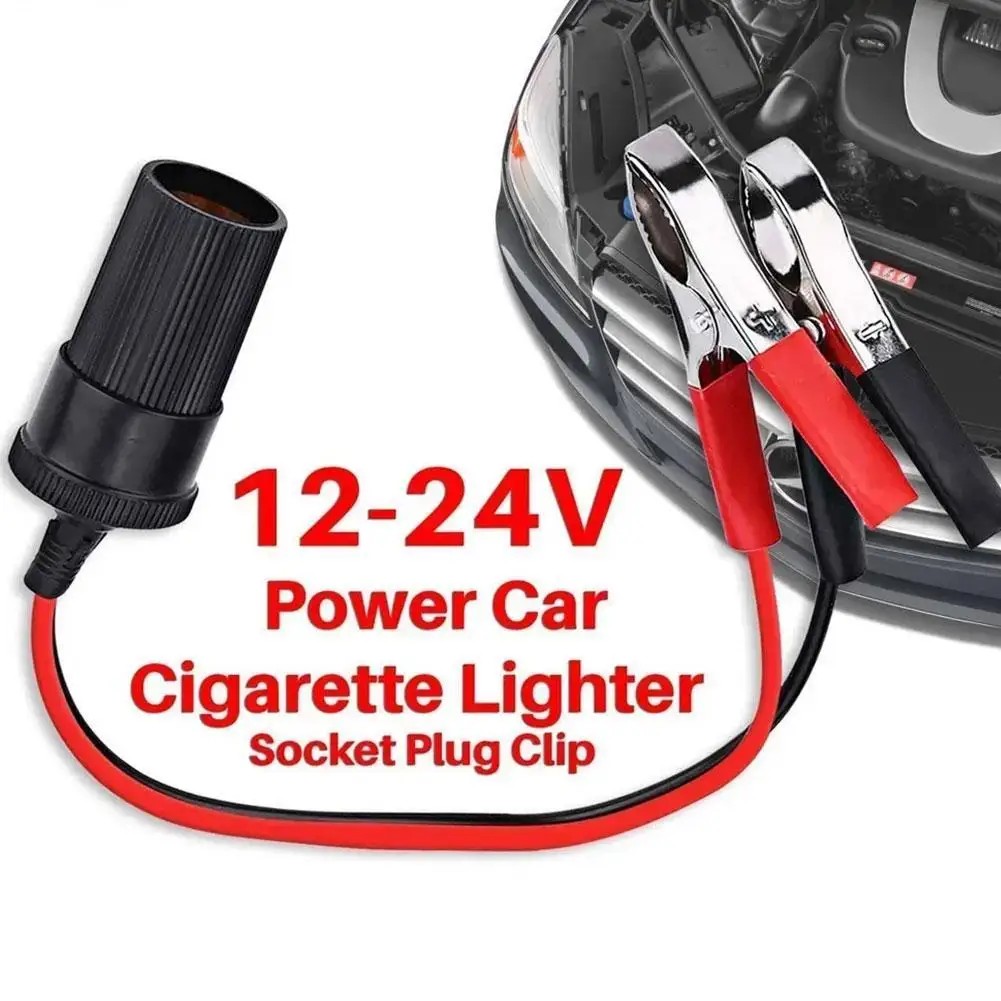 12V-24V Auto Hoch leistung reine Batterie Krokodil Clip zu Zigaretten anzünder Buchse Steckdose Stecker Clip Image