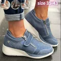 Sneaker sportiva da donna con tacco a zeppa scarpe da ginnastica economiche piattaforma da Tennis