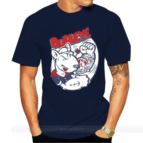 Männer Bullterrier T-Shirt das Bulleye Hand druck weißes Hemd Bullterrier Liebhaber Geschenk idee