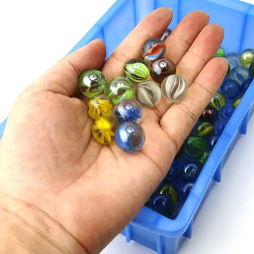 10PCS 16mm Glas Murmeln Kugeln Charms Klar Flipper Wohnkultur für Aquarium Vase Aquarium Spielzeug