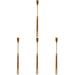 4pcs Folding Back Scratcher Self Massager Bamboo Massage Tool for Itching Relief