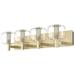 4 Lights wall light Brass wall mount lights Metal wall light fixtures