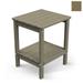 FURRYFECTION Adirondack Side Table Small Table with Bottom Shelf for Outdoor&Indoor