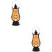 2pcs Decorative Lantern Hanging Pumpkin Lantern Pumpkin Lantern for Outdoor