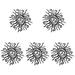 5pcs Metal Sun Wall Art Urin Sun Wall Art Decor Living Room Wall Hanging Adornment