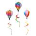 6 Pcs Hot Air Balloon Hanging Ornaments Outdoor Whirligig Pendant Decoration