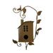 TUWABEII Metal Bird House With Poles Outdoor Metal Bird House Stake Bird House For Patio Backyard Patio Outdoor Garden Decoration Clearance