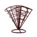 4 in 1 French Fry Stand Cone Basket French Fry Chips Cone Metal Wire Basket Snack Appetizer Serving Rack Display Stands for Home Kitchen Parties Red