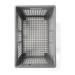 24 X 16 X 12 (1 Pack) Mesh Straight Wall Handled Storage Container Tote Gray