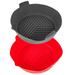 2Pcs Air Fryers Silicone Baking Tray Silicone Baking Mat Sheets Silicone Baking Mat for Air Fryer