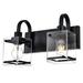 2 Light vanity wall light Black wall light sconces Glass wall light