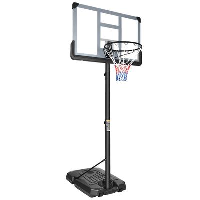 Height Adjustable Portable Basketball Hoop, Backboard System Stand - 6.6ft - 10ft