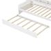 Twin Size Daybed Wood Platform Bed Frame Built in Storage Shelves Slat Support Daybed with Drawers or Trundle