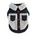 YUHAOTIN Dog Sweater Large Size Dog Male Winter Cotton Padded Dog Clothes Chest Back Zipper Jacket Pet Clothes Chest Back Traction Set Dog Vests for Small Dogs Winter Dog Shirt for Large Dogs Cotton