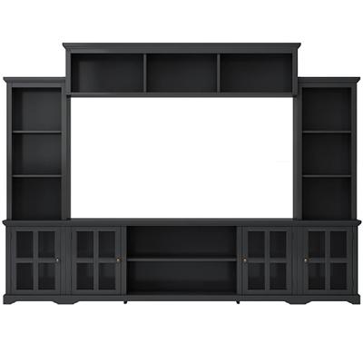 Entertainment Wall Unit with Bridge for TVs up to 70Inch