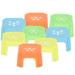 8pcs Mini Chairs Miniature Decors Mini Stools Mini House Plastic Step Stools