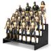 6 inch Action Figure Display Stand Shelf with Pegs for 1/12 MOTU/DC/Legend Series/GI Joe Figure 4 Tier Toys Model Holder