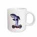 Funny Shark on Hoverboard Art 11oz Mug mug-237247-1