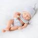 Apmemiss Clearance Realistic Reborn Baby Dolls Boy - 7 Inch Lifelike Baby Doll Levi Real Life Baby Dolls That Look Real Soft Weighted Sleeping Newborn Baby Dolls Gift Toy for Age 3+